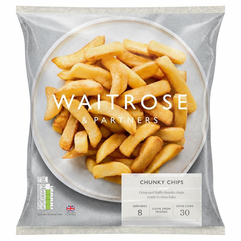 Waitrose Frozen Crisp & Fluffy Chunky Chips