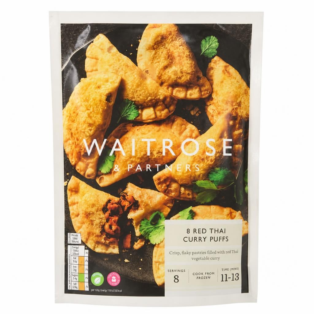 Waitrose 8 Red Thai Curry Puffs