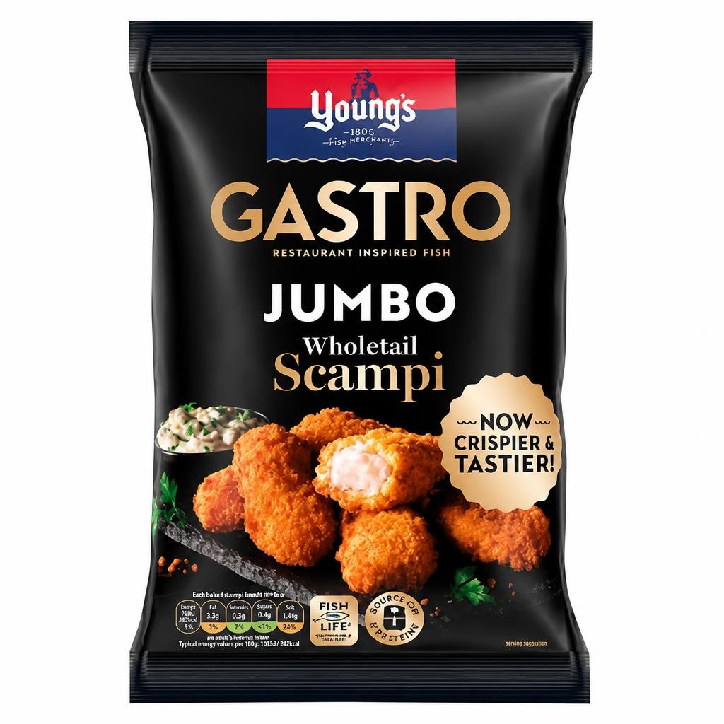 Young's Gastro Jumbo Wholetail Scampi