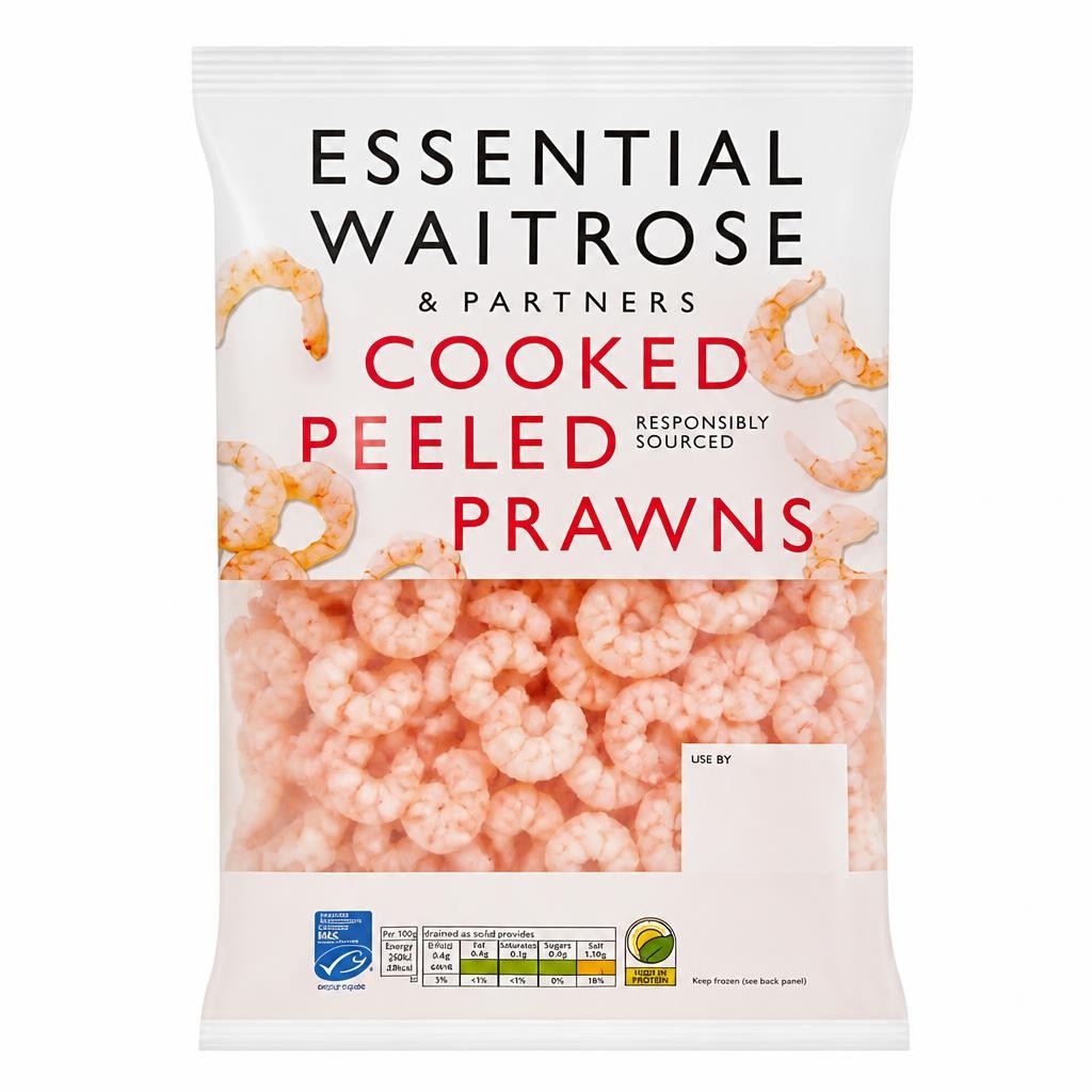Waitrose Essential MSC Peeled Prawns