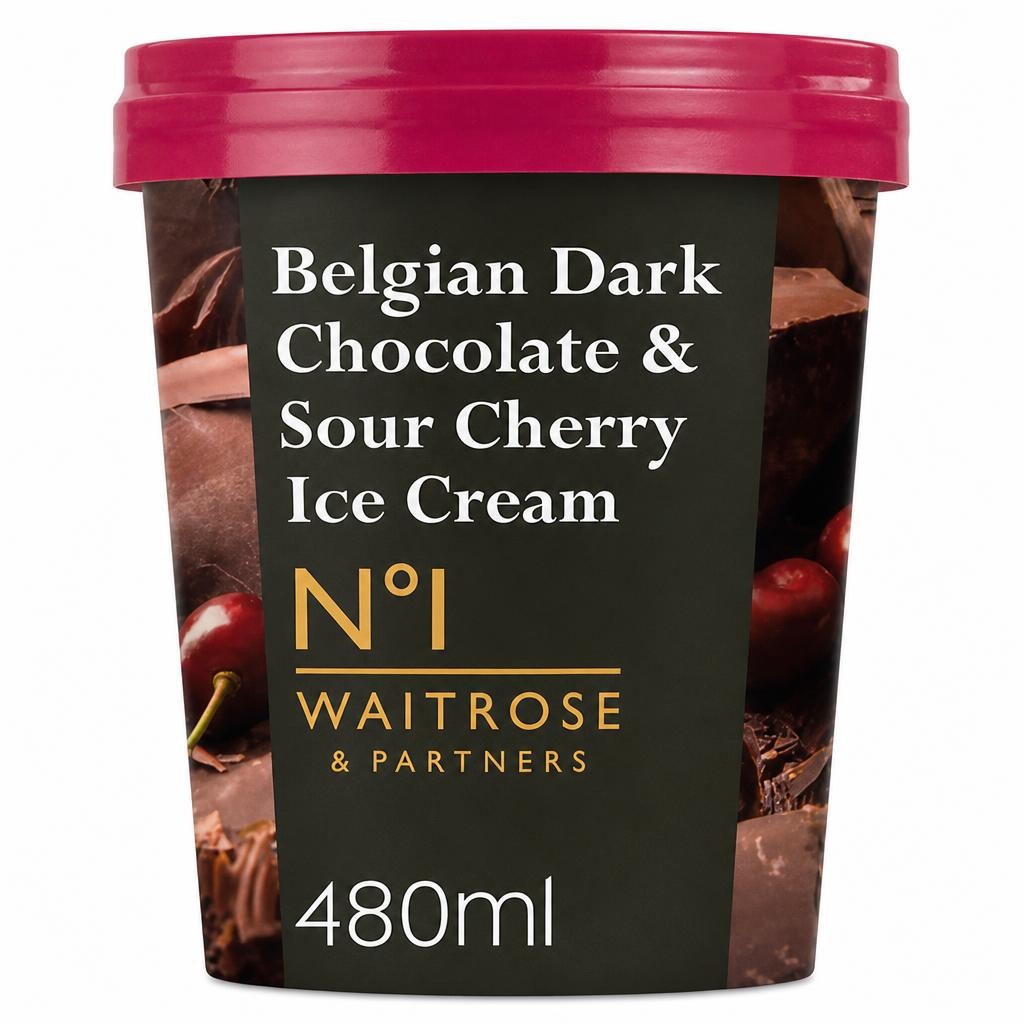 No.1 Belgian Dark Chocolate & Sour Cherry Ice Cream