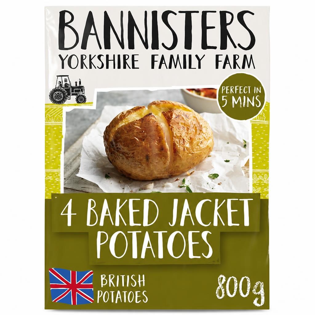 Bannisters Farm Frozen Ready Baked Potatoes