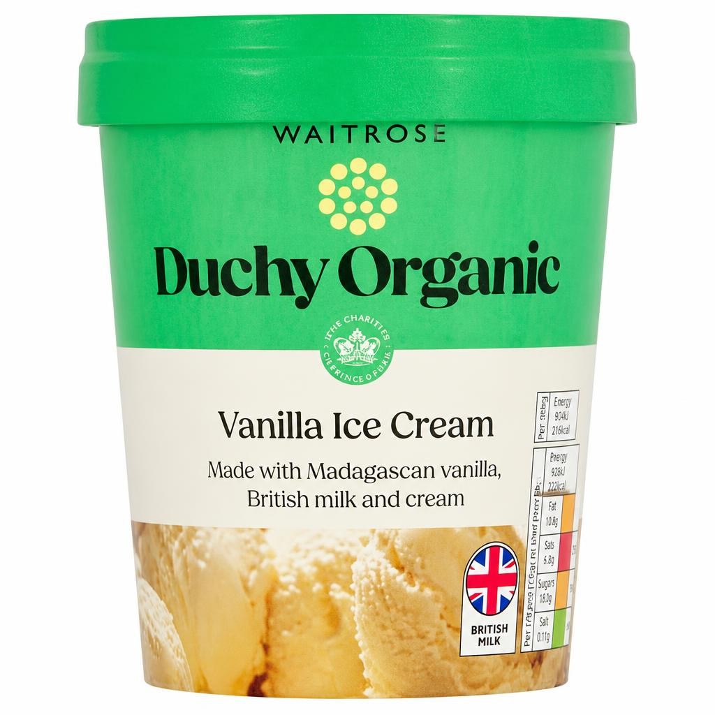 Duchy Organic Vanilla Ice Cream