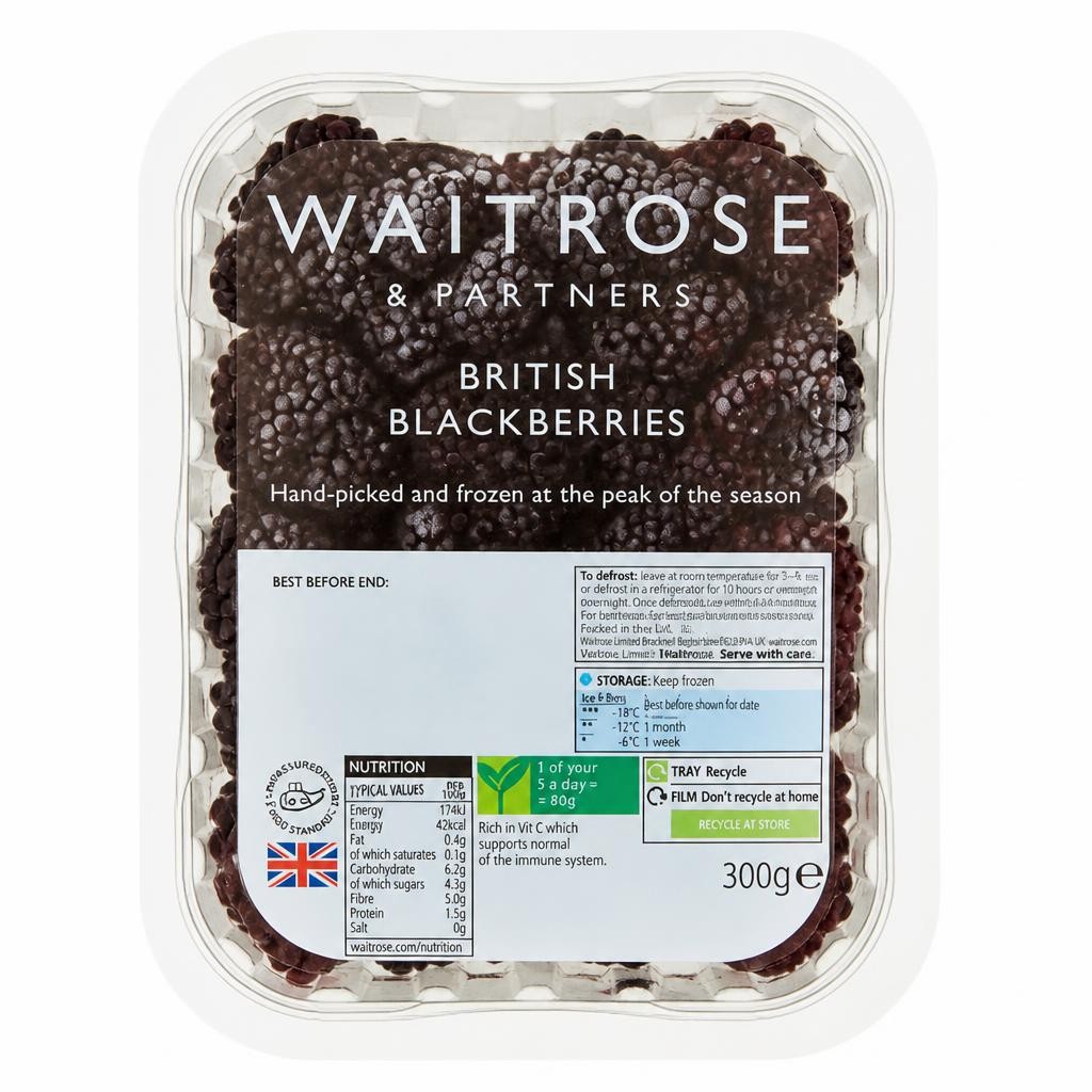 Waitrose Frozen British Blackberries