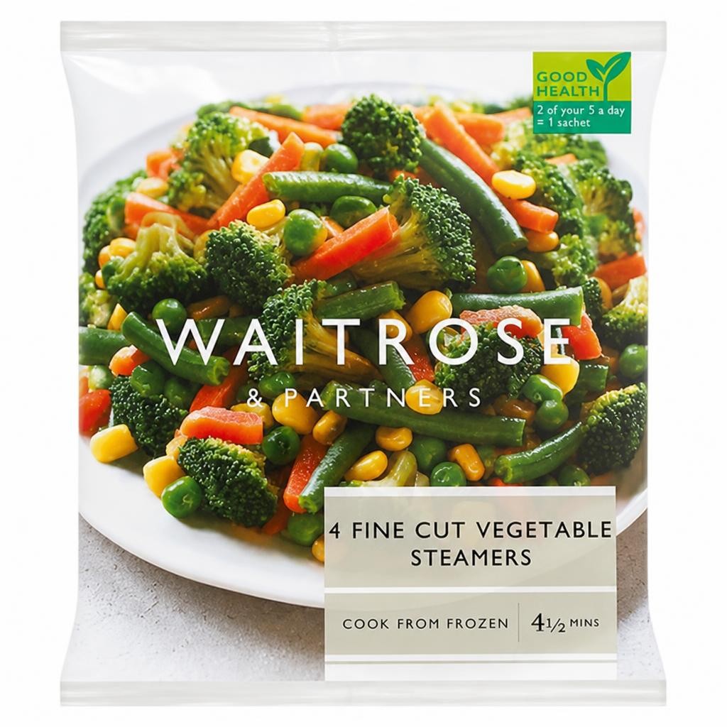 Waitrose Frozen Fine Cut Vegetable Steamers