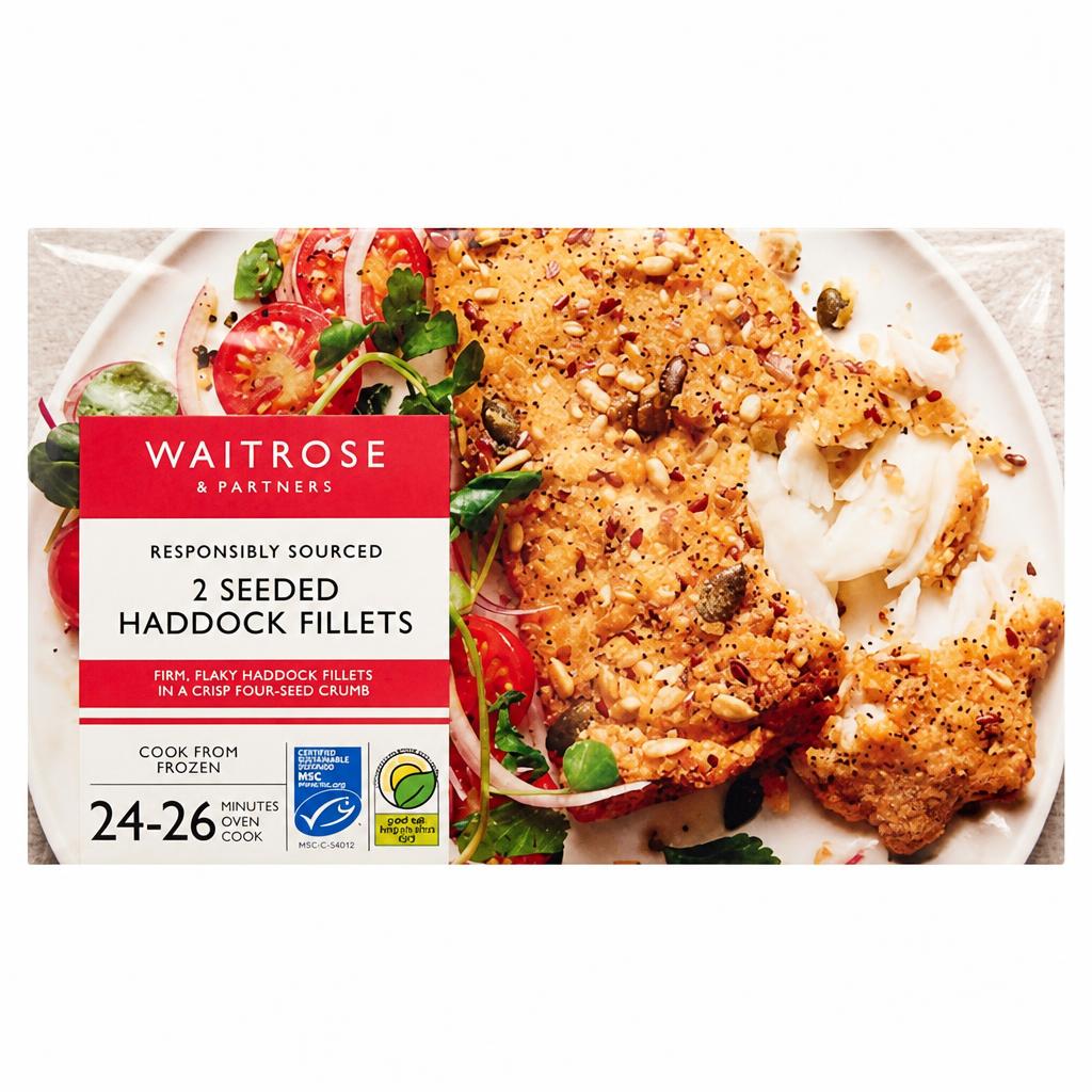 Waitrose MSC 2 Seeded Haddock Fillets 260g