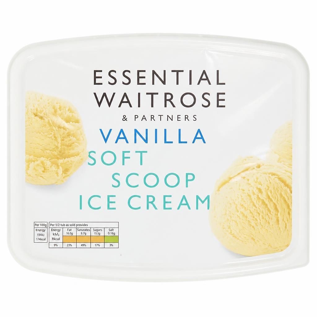 Essential Vanilla Soft Scoop Ice Cream