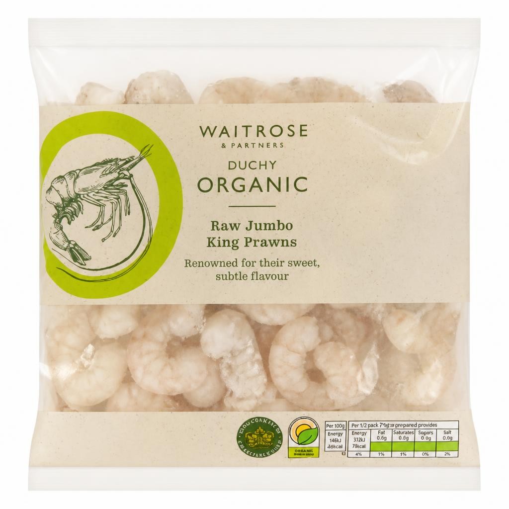 Duchy Organic Raw King Prawns