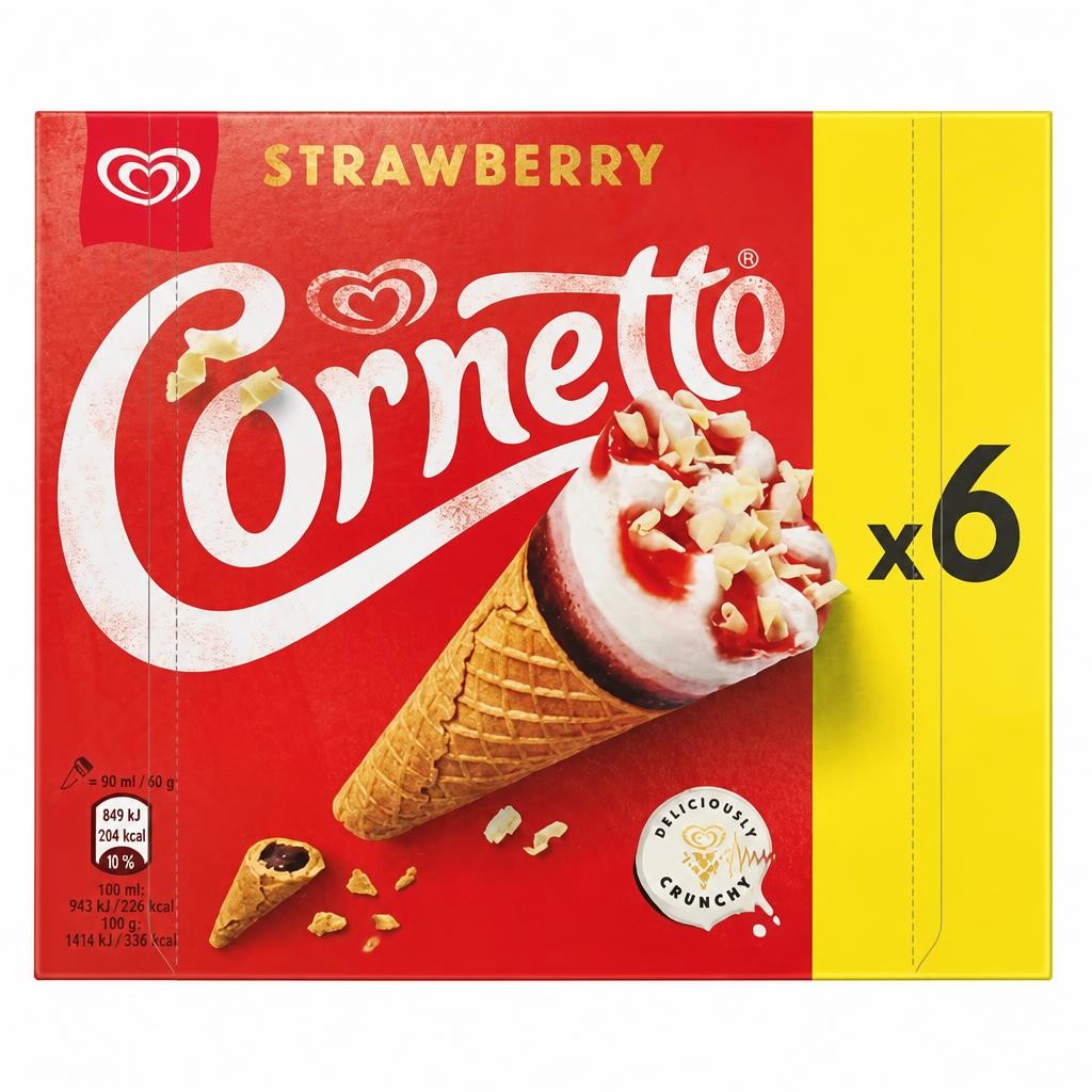 Cornetto Strawberry Ice Cream Cone