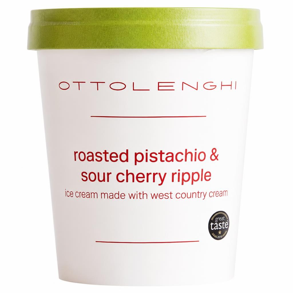 Ottolenghi Roasted Pistachio & Sour Cherry Ice Cream