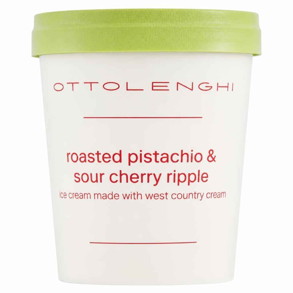 Ottolenghi Roasted Pistachio & Sour Cherry Ice Cream