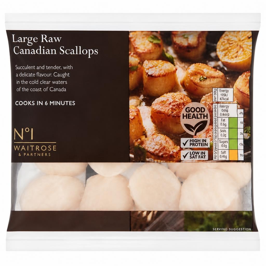 No.1 Frozen Canadian Raw Scallops