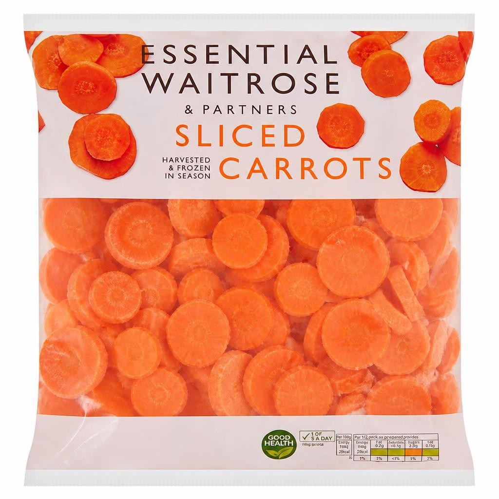 Essential Frozen Sliced Carrots