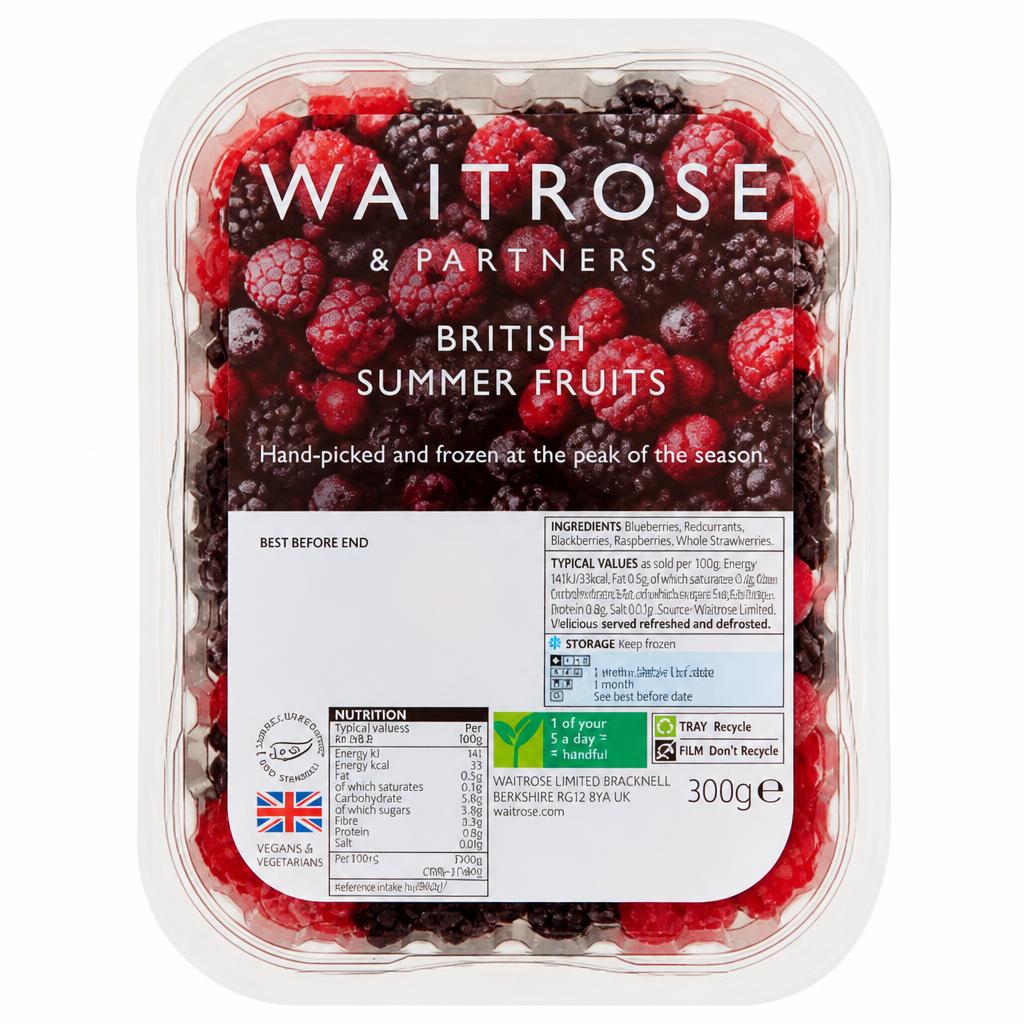 Waitrose Frozen British Summer Fruits