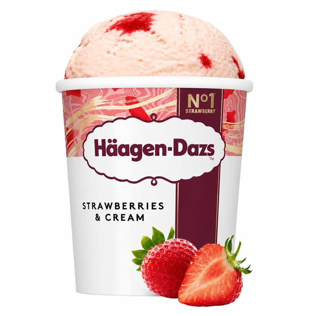Häagen-Dazs Strawberries & Cream Ice Cream