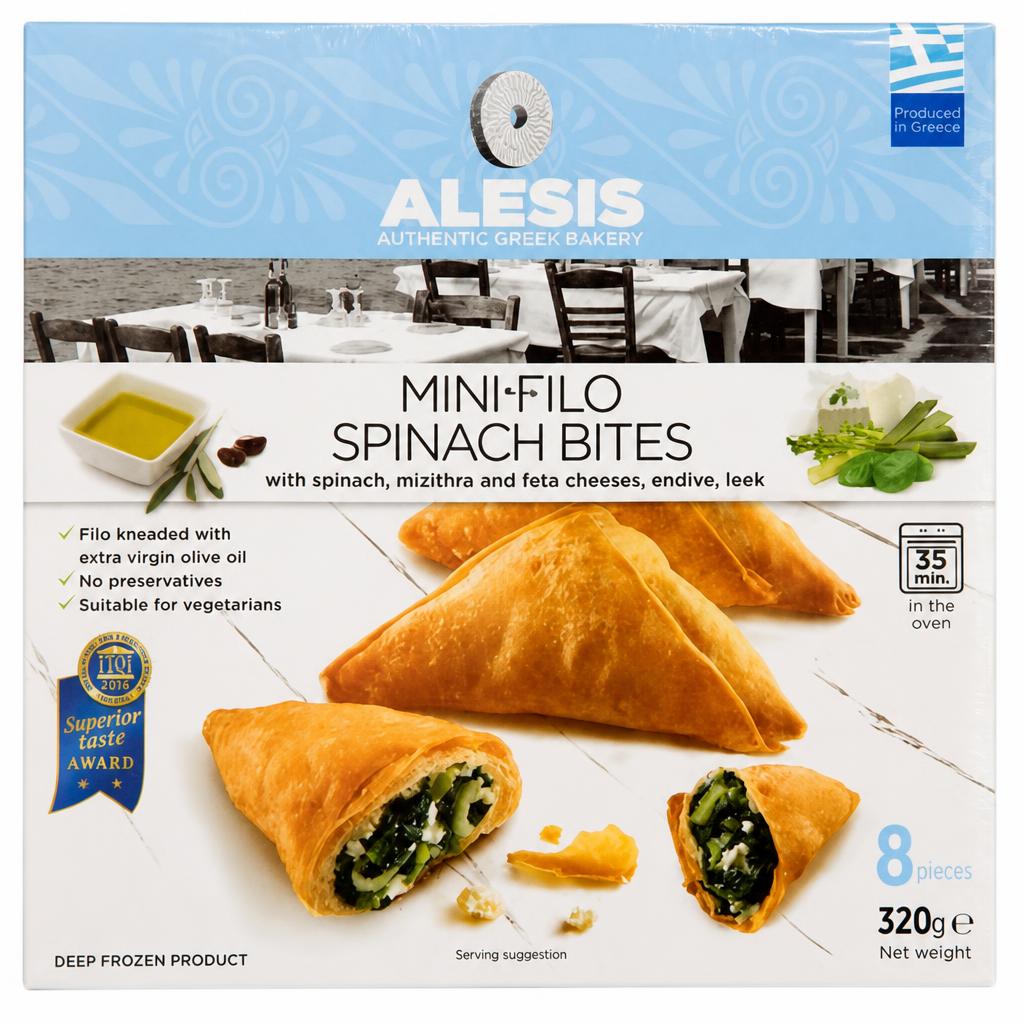 Alesis Mini Filo Spinach Bites