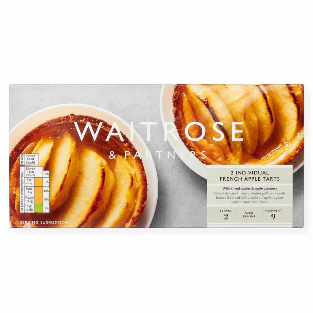 Waitrose 2 Frozen French Apple Tarts