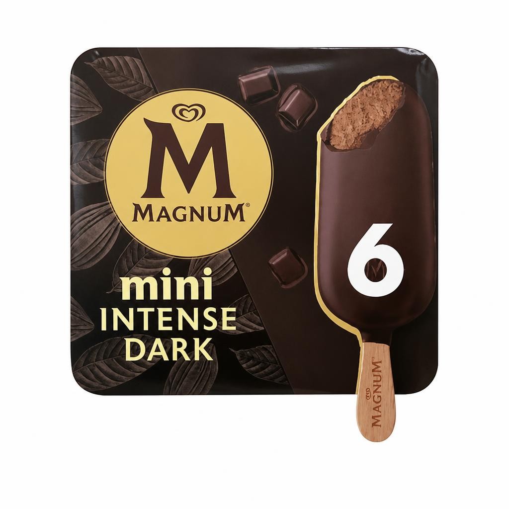 Magnum Mini Intense Dark Chocolate Ice Cream Sticks