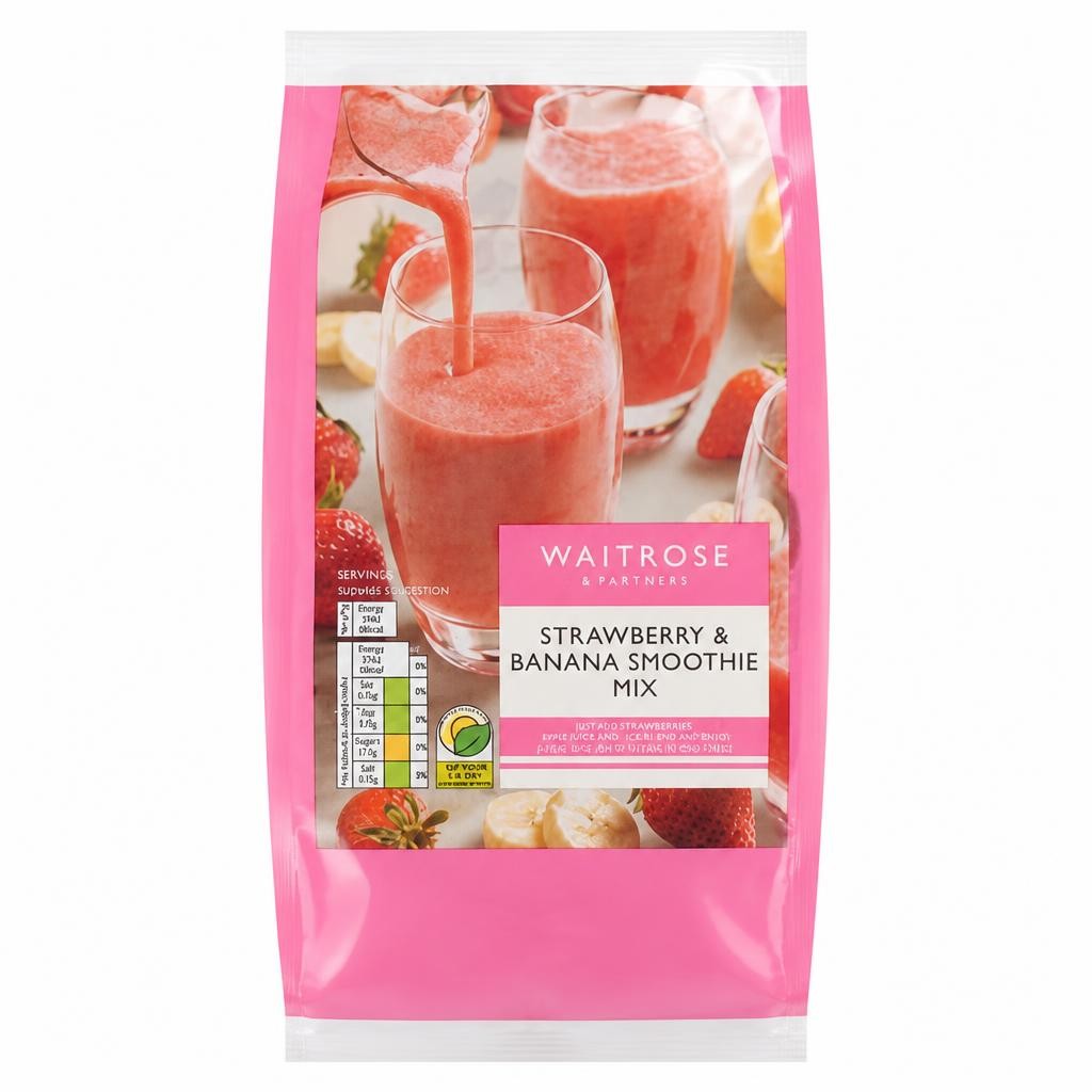 Waitrose Frozen Strawberry & Banana Smoothie Mix