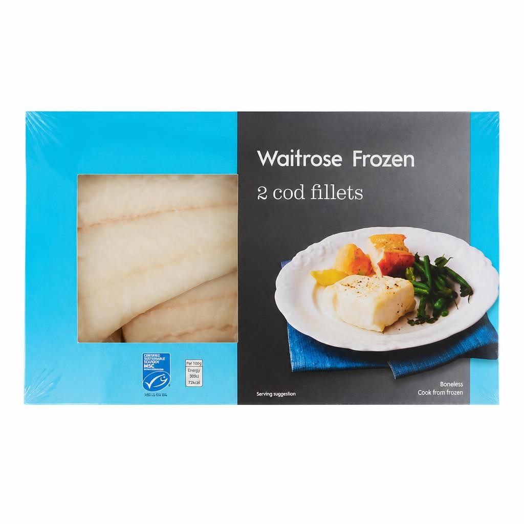 Waitrose Frozen 2 MSC Cod Fillets