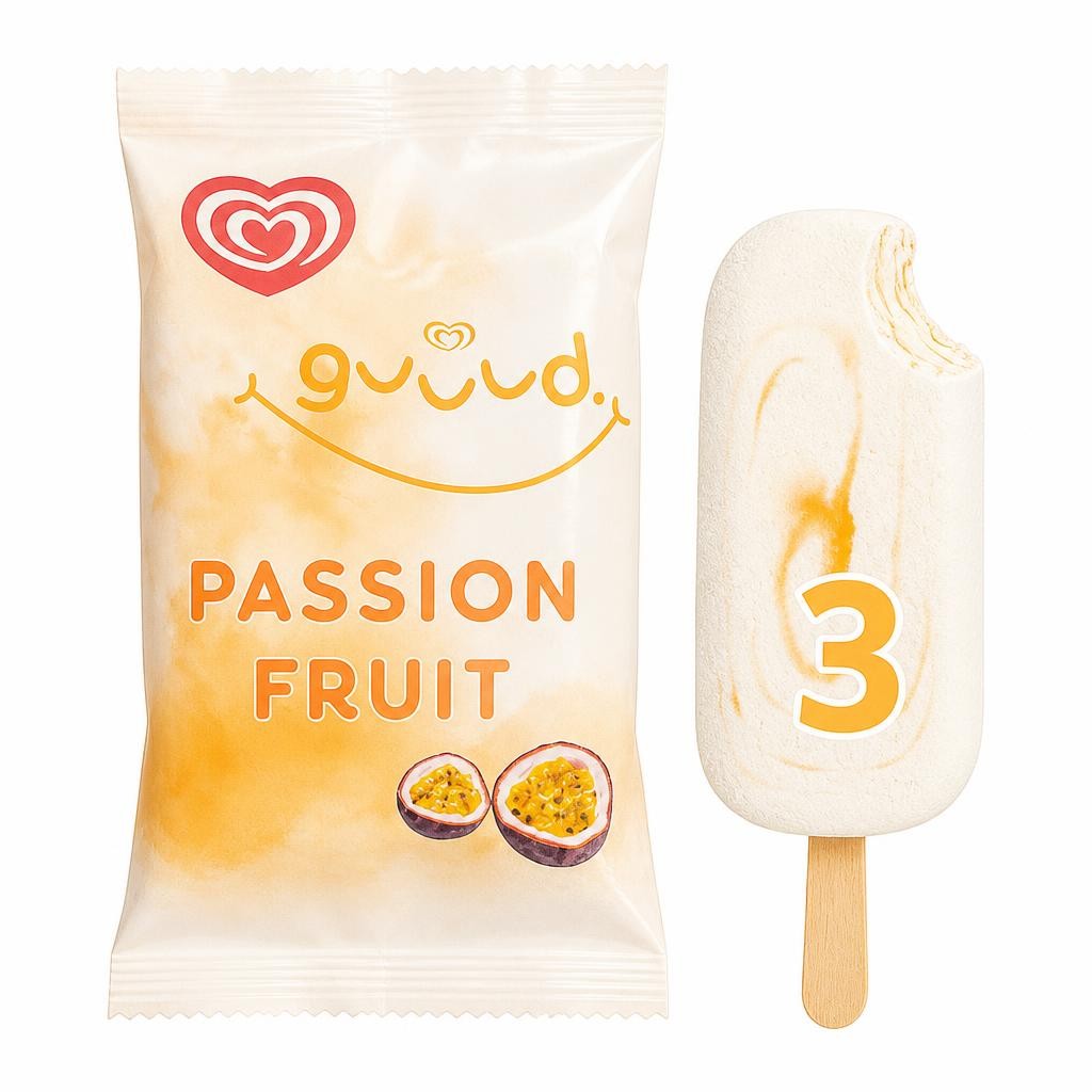 Guuud Greek Style Yoghurt Ice Cream Passion Fruit