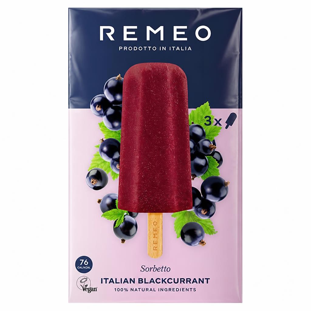 Remeo Blackcurrant Ice Lollies