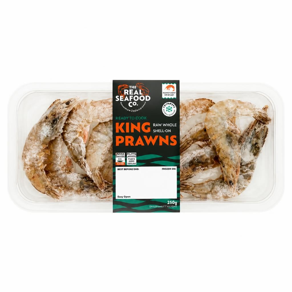 The Real Seafood Co. Raw Whole Shell On King Prawns