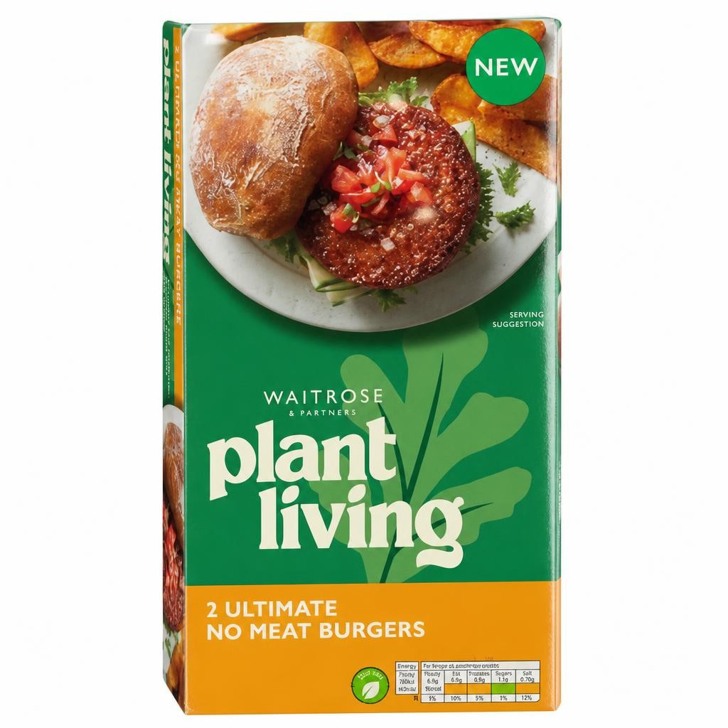 Waitrose PlantLiving 2 Ultimate No Meat Burgers