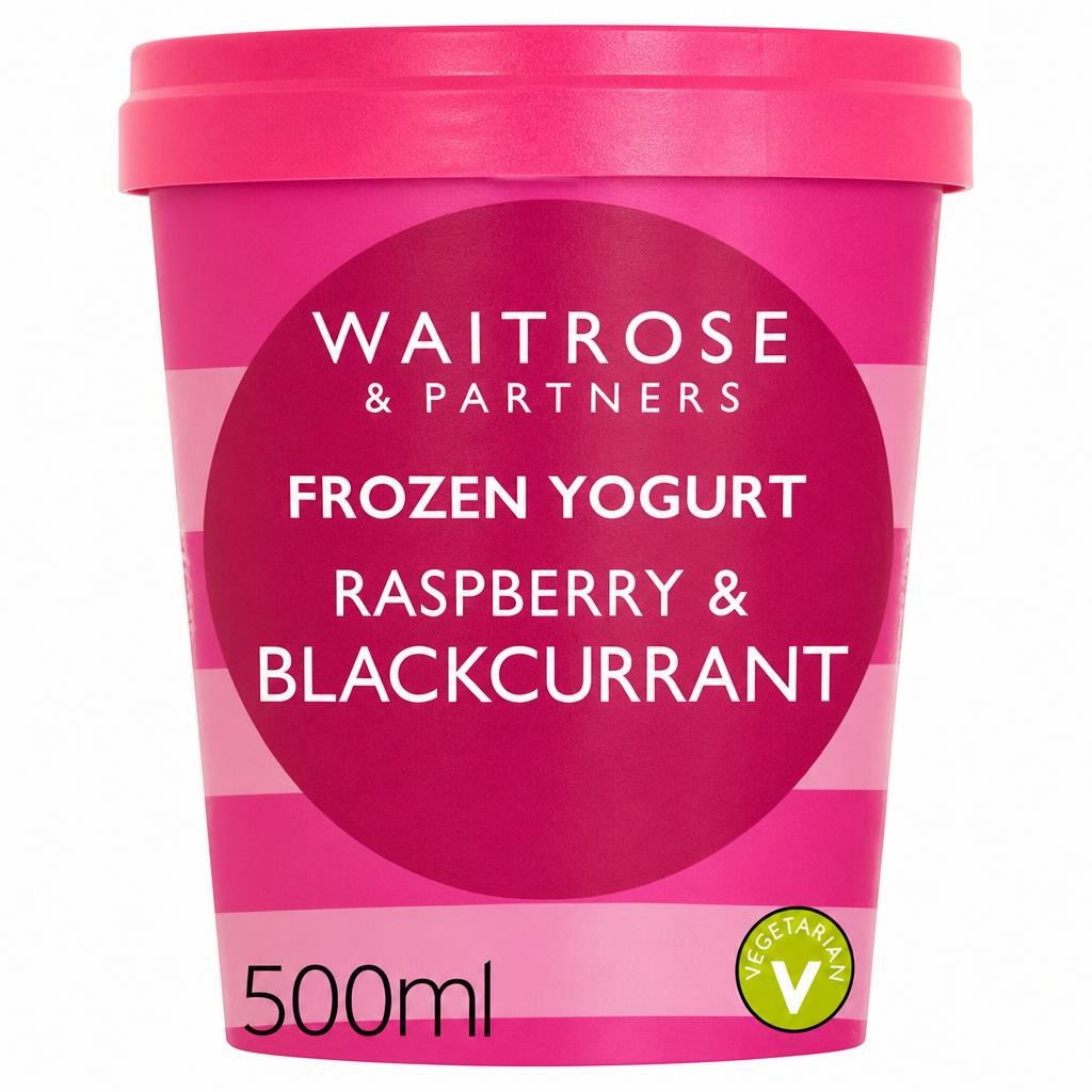 Waitrose Raspberry & Blackcurrant Frozen Yogurt