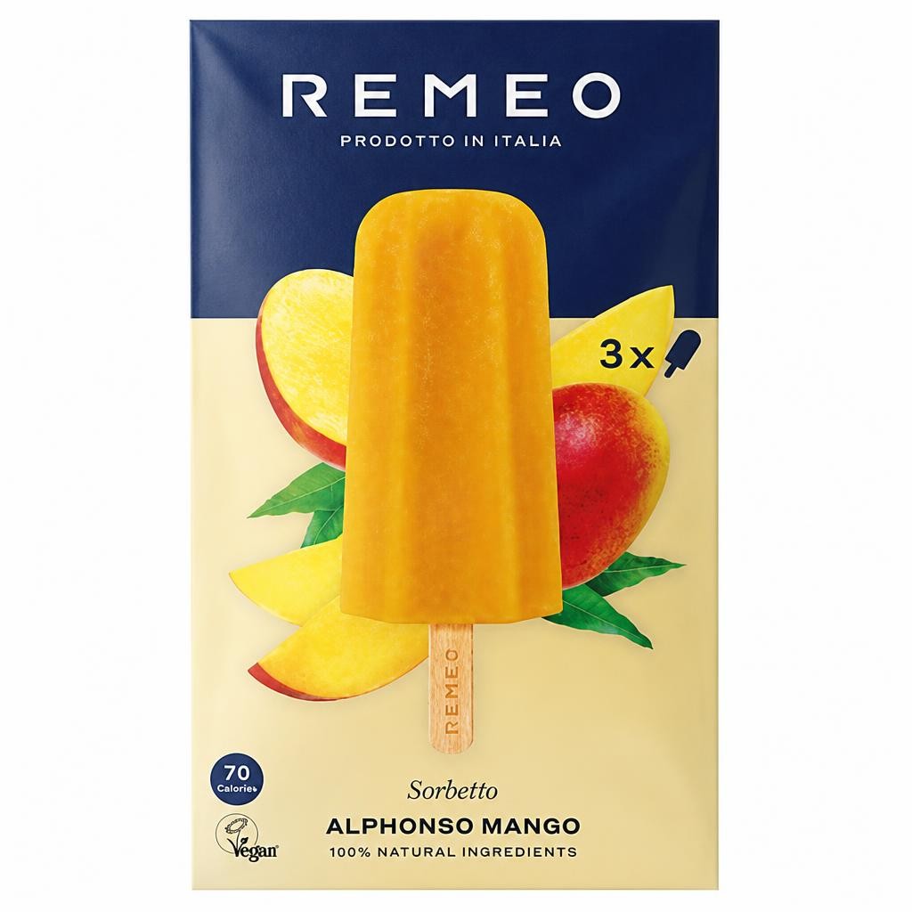 Remeo Mango Ice Lollies