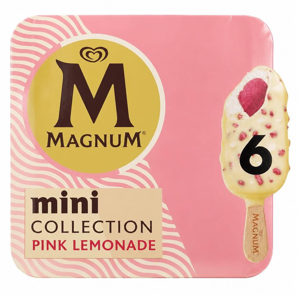 Magnum Mini Euphoria Pink Lemonade Ice Cream Sticks