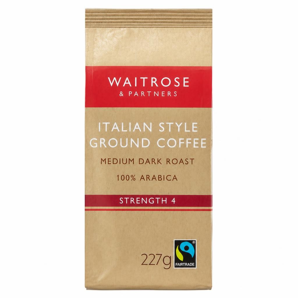 Waitrose Fairtrade Italian Style Ground Coffee