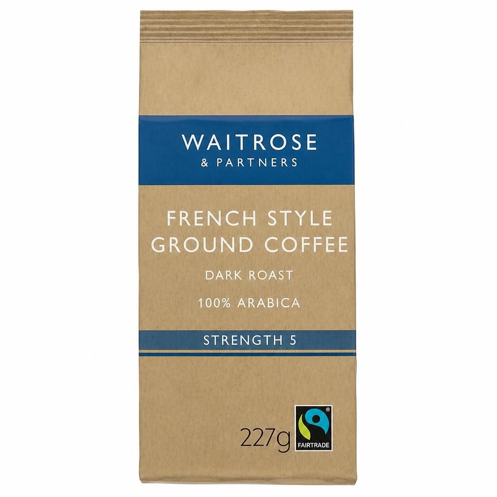 Waitrose Fairtrade French Style Ground Coffee