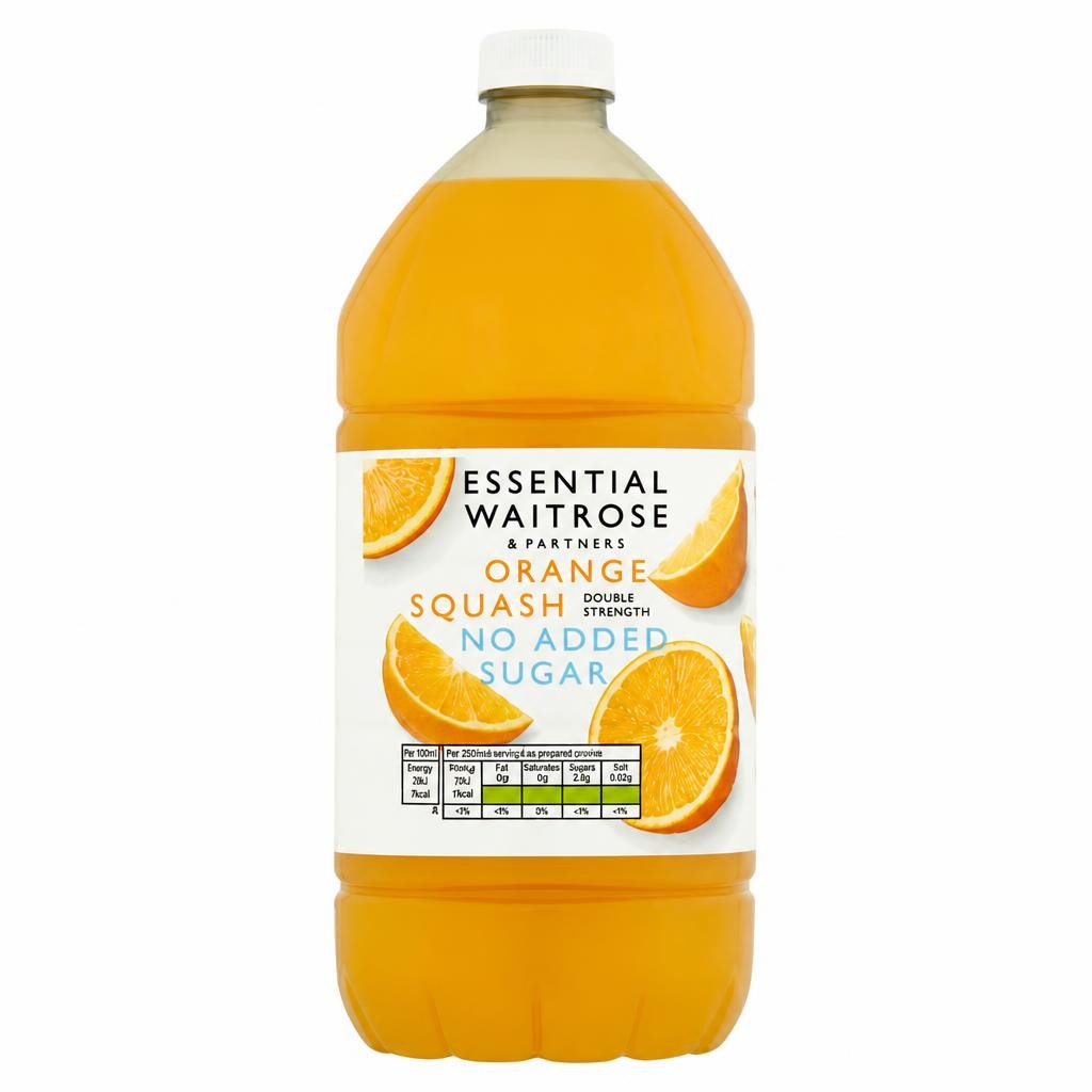 Essential No Added Sugar Orange Squash
