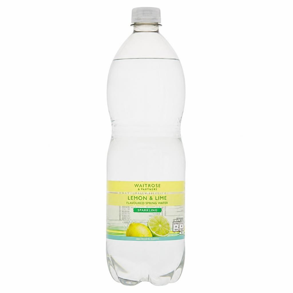 Waitrose Sparkling Lemon & Lime Flavoured Water NAS