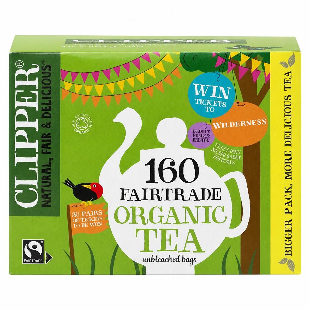 Clipper Organic Fairtrade Everyday 160 Tea Bags