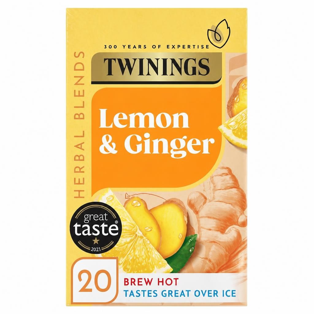 Twinings Lemon & Ginger 20 Tea Bags