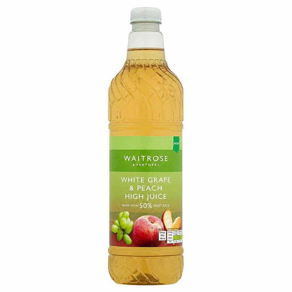 Waitrose White Grape & Peach High Juice