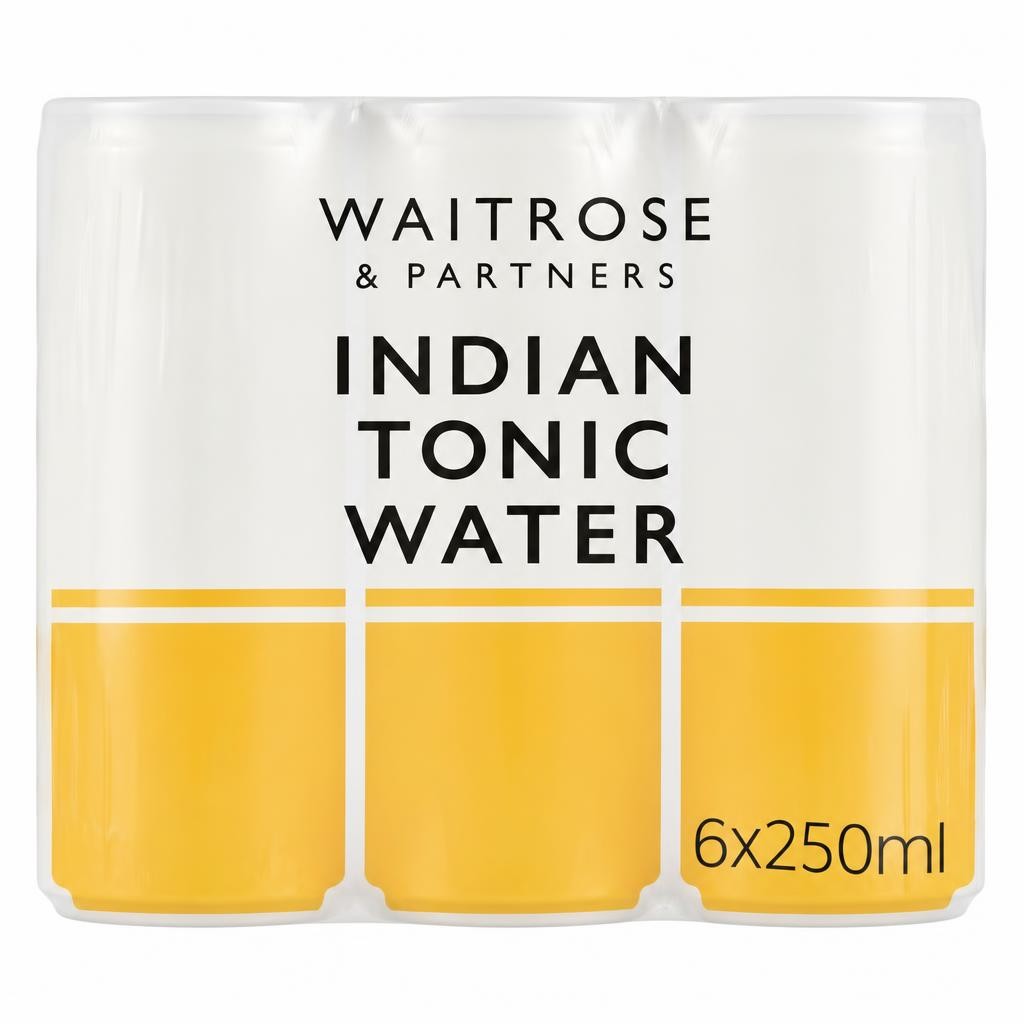Waitrose Indian Tonic Water Cans