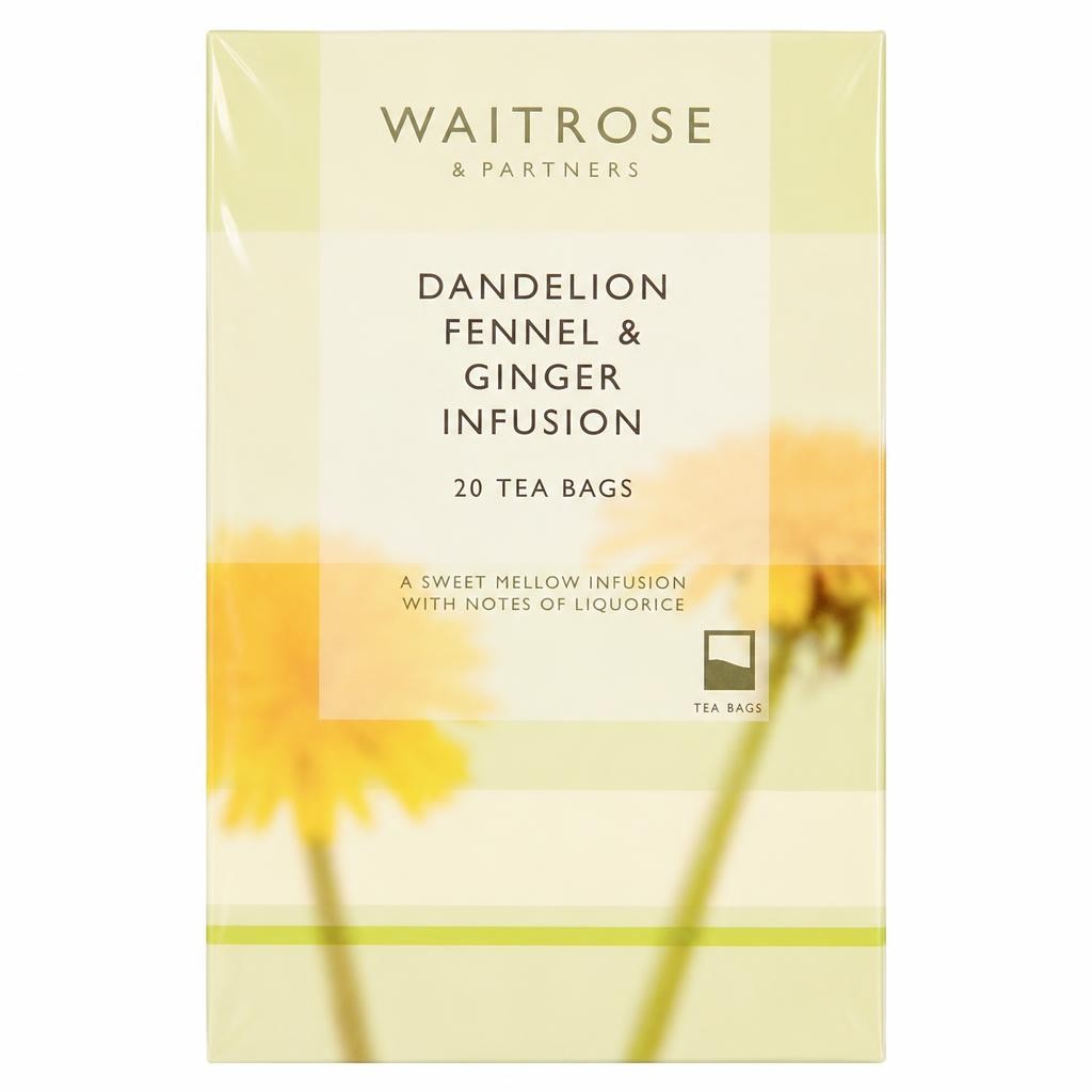 Waitrose Dandelion, Fennel & Ginger 20 Tea Bags
