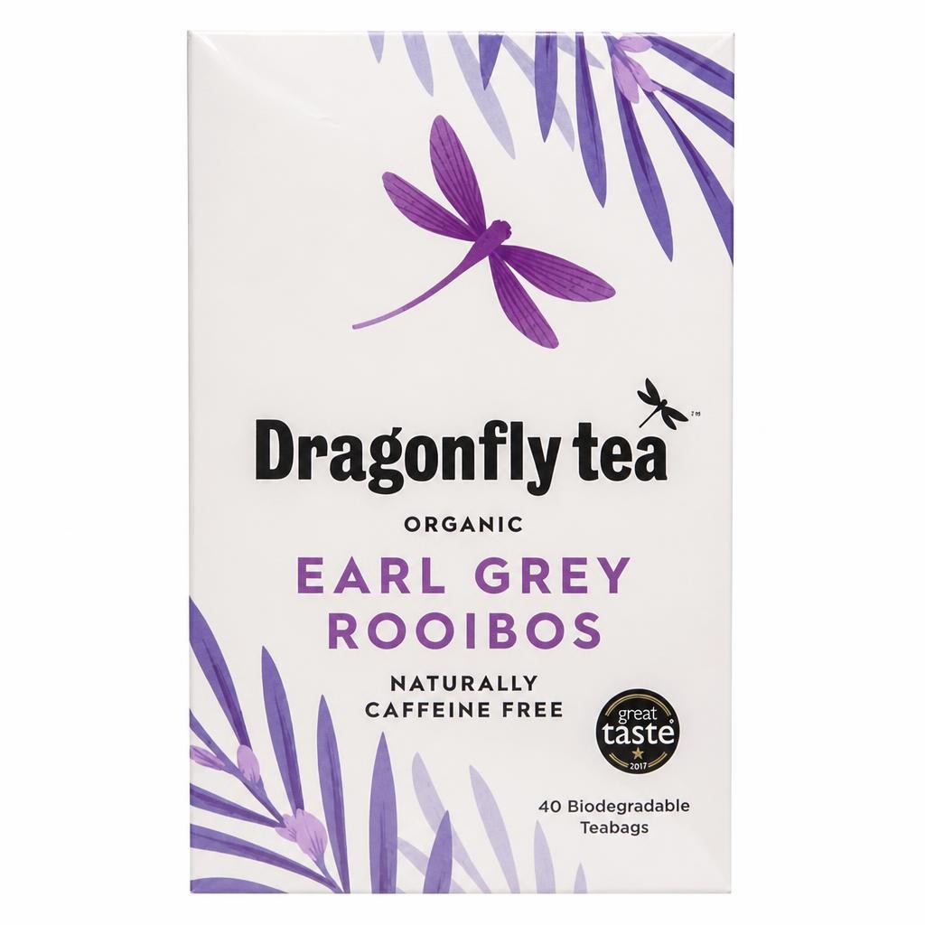 Dragonfly Tea Earl Grey Rooibos 40 Tea Bags