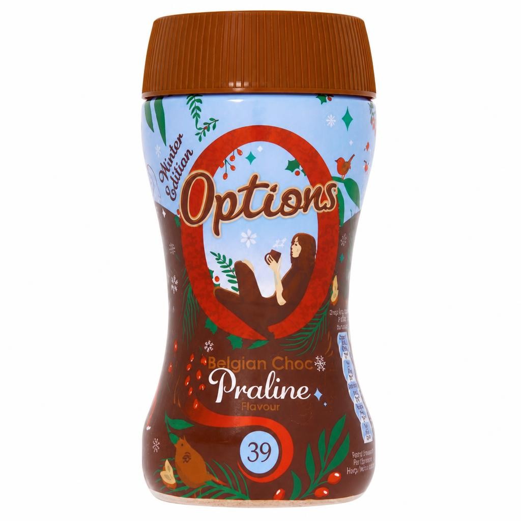Options Winter Edition Instant Belgian Hot Chocolate Praline Drink