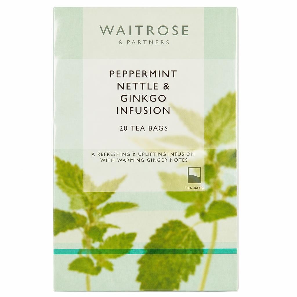 Waitrose Peppermint Nettle & Ginkgo 20 Tea Bags