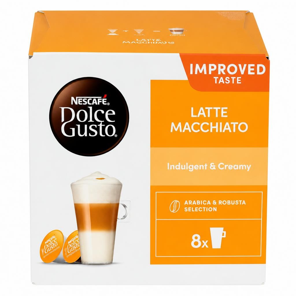 Nescafé Dolce Gusto Latte Macchiato Pods 8+8s