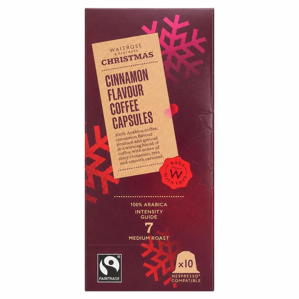 Waitrose Christmas Cinnamon Coffee Capsules