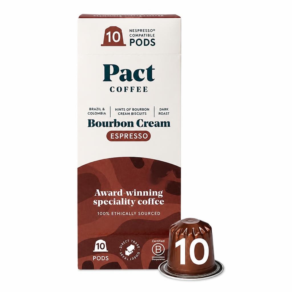 Pact Coffee Bourbon Cream Espresso Pods 10s
