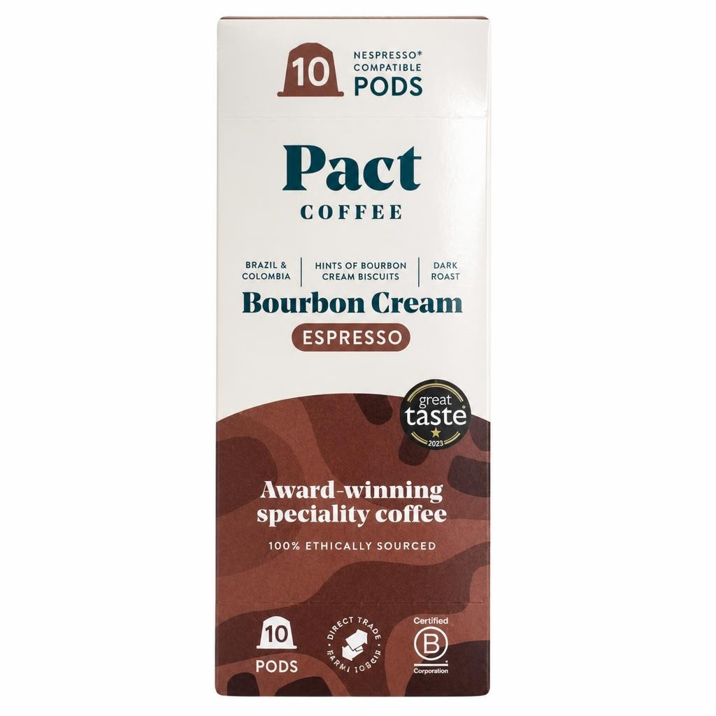 Pact Coffee Bourbon Cream Espresso Pods 10s
