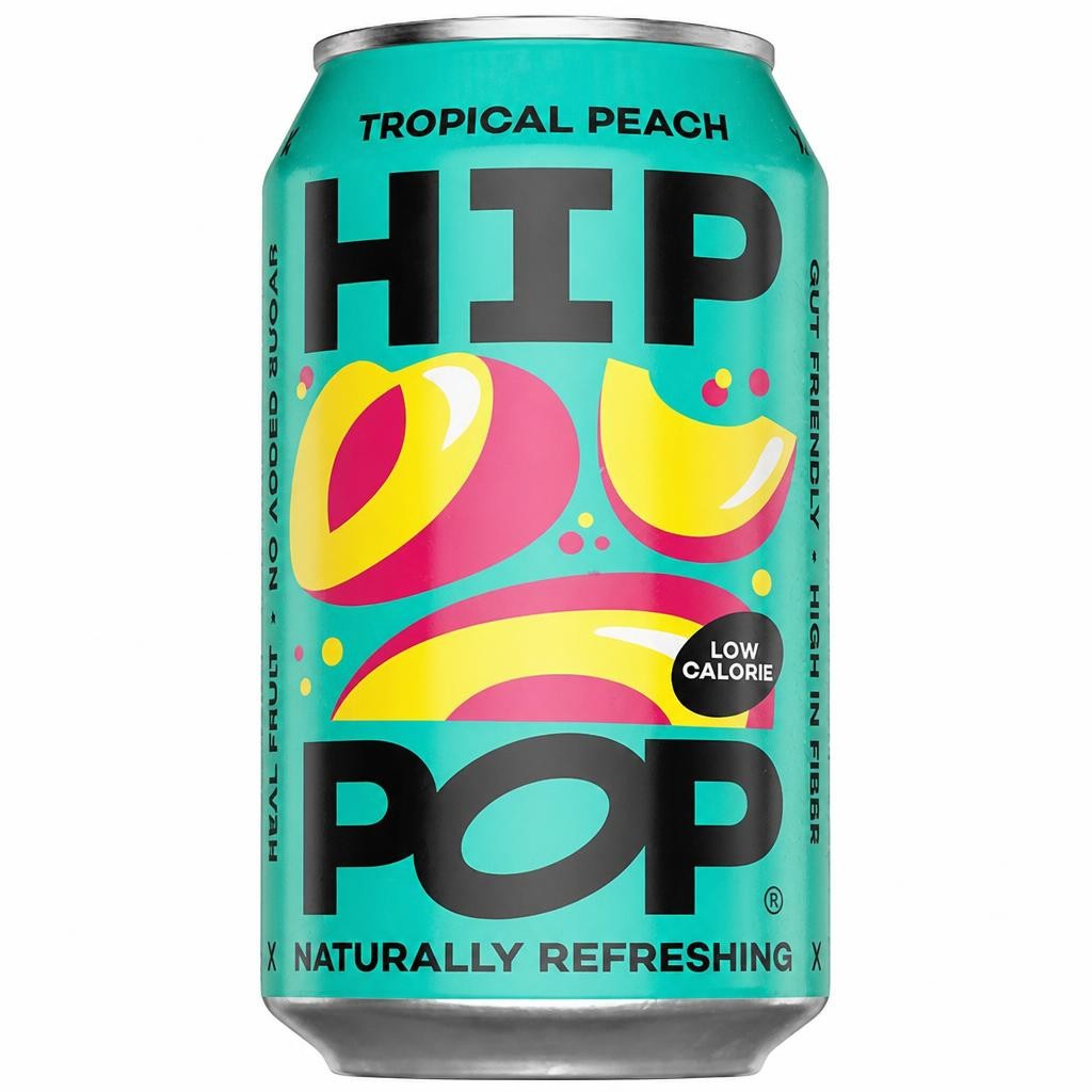 Hip Pop Tropical Peach Soda