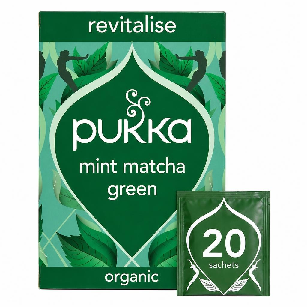 Pukka Organic Mint Matcha Green 20 Tea Bags