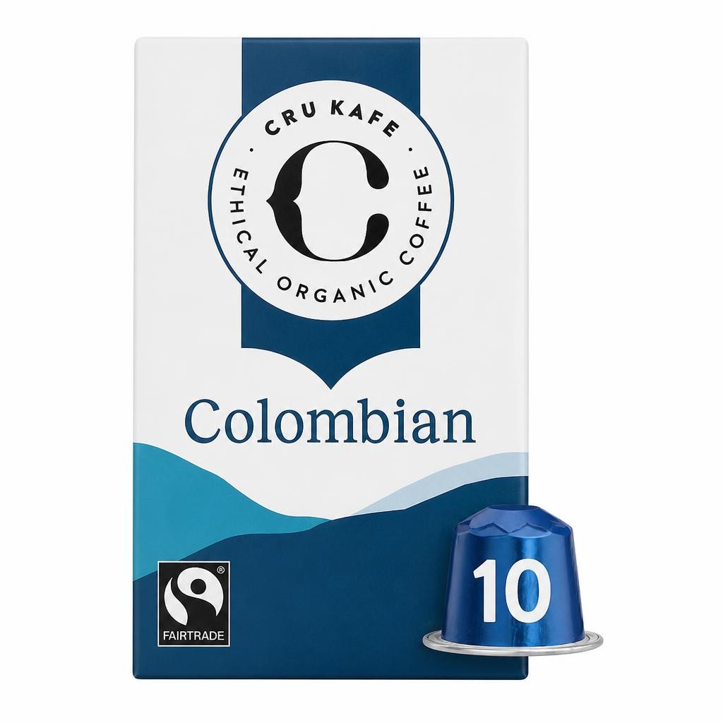 CRU KAFE Organic Fairtrade Colombian Pods 10s